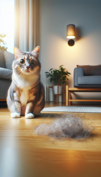 تساقط الشعر عند القطط